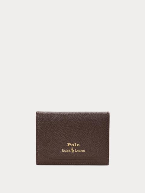 Polo Ralph Lauren Pebbled Leather Folded Card Case