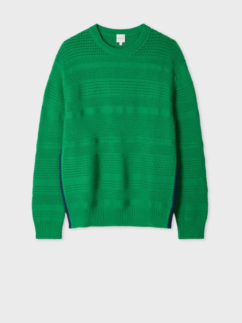 Paul Smith Green Textured Cotton Sweater
