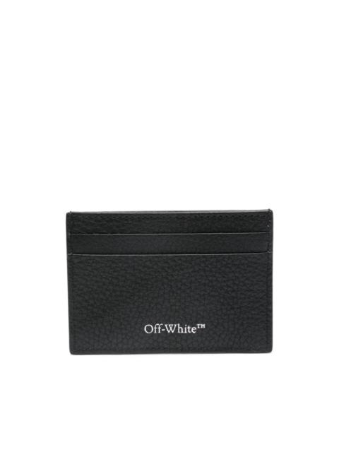 Off-White Diag-stripe leather cardholder