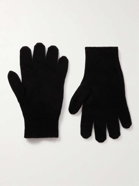 CELINE Logo-Embroidered Wool Gloves