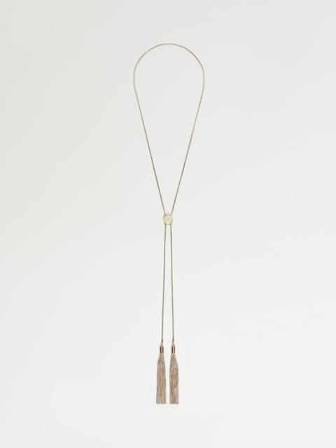 TANDEM Tie necklace with tassels