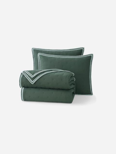UGG Devon UGG®braid Quilt Set F/Q Polyester Bedding in Arugula