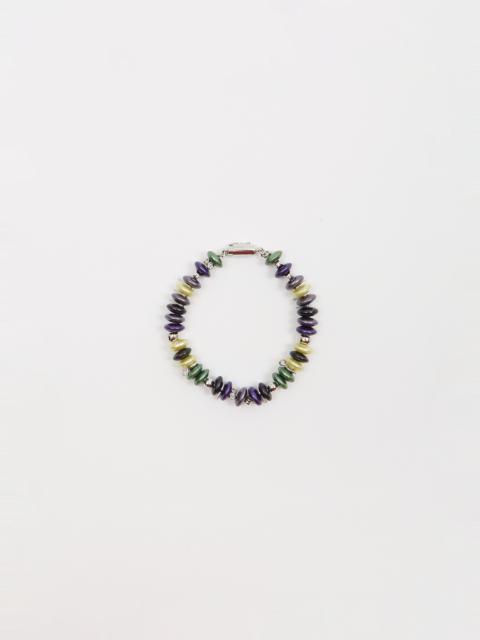 sacai Pearl Disc Bracelet — Green