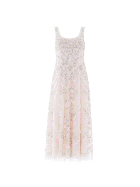 Needle & Thread Ribbon Heart Scoop Neck Ballerina Dress