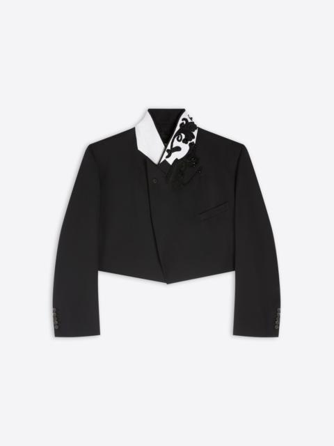 Dries Van Noten CROPPED EMBROIDERED BLAZER