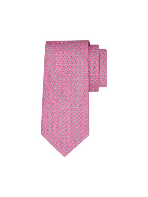 FERRAGAMO Men's Bussola Silk Tie