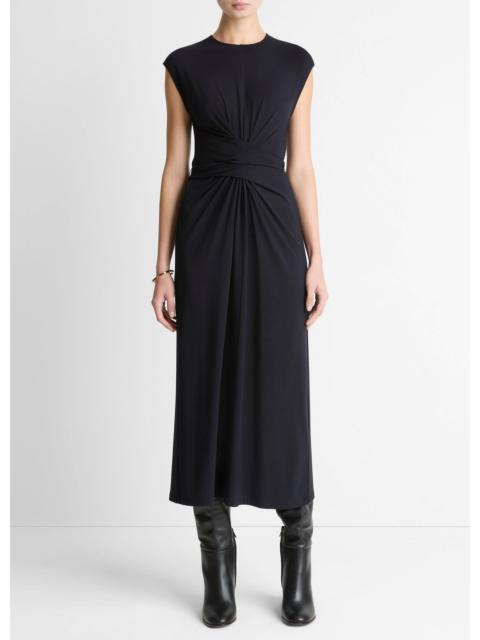 Vince Jersey Wrap Midi Dress