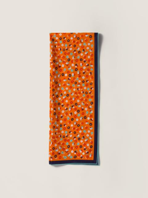 Miu Miu Printed poplin scarf