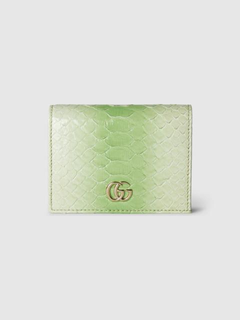 GUCCI GG Marmont python card case wallet
