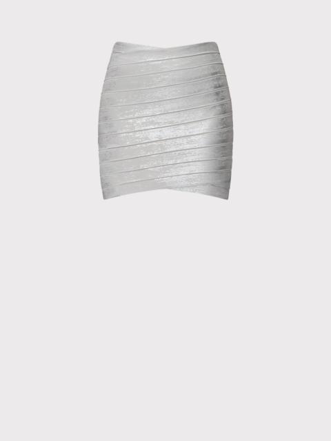 HERVE LEGER THE METALLIC JENNA SKIRT