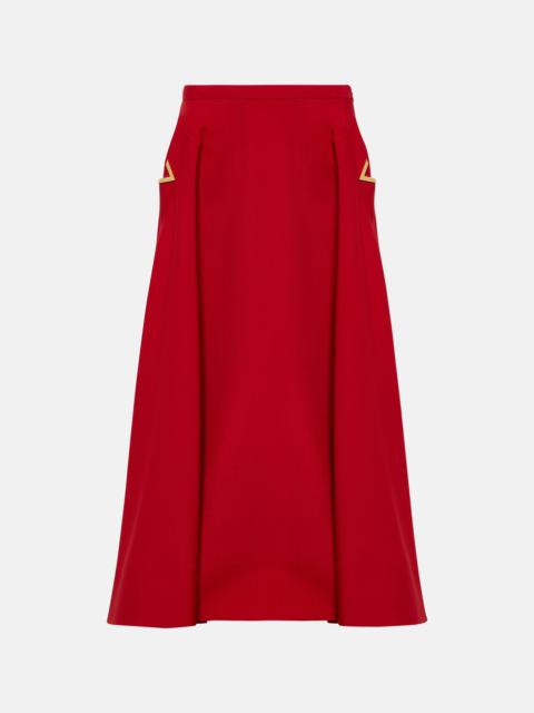 Valentino Crêpe Couture midi skirt