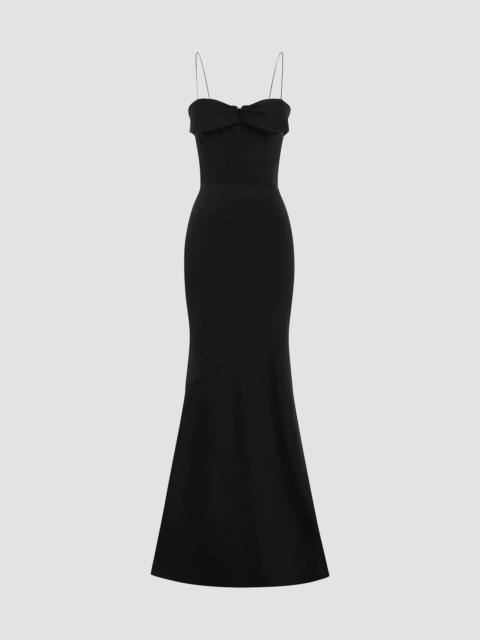 ALEX PERRY Women's Draped Satin Crêpe Gown - Black