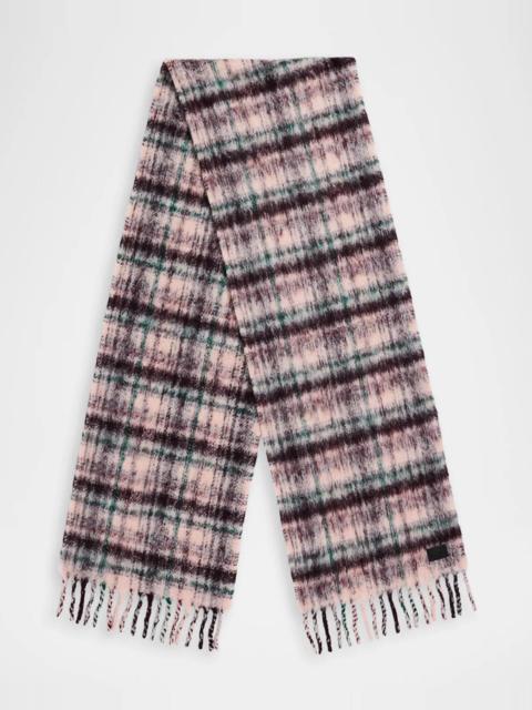 rag & bone Tyler Brushed Knit Plaid Scarf