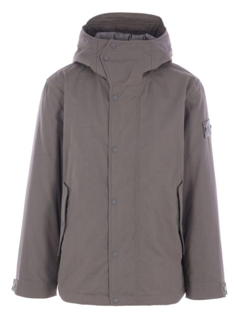 Stone Island hooded cotton jacket