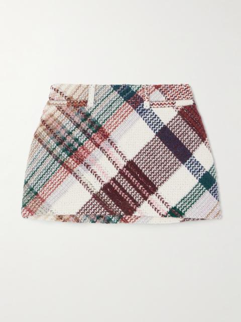 Missoni Caperdoni Checked Tweed Mini Skirt