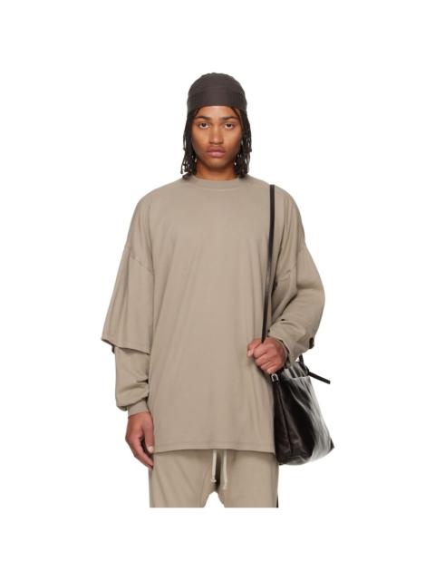 Rick Owens DRKSHDW Taupe Concordians Tommy Hustler Sweatshirt