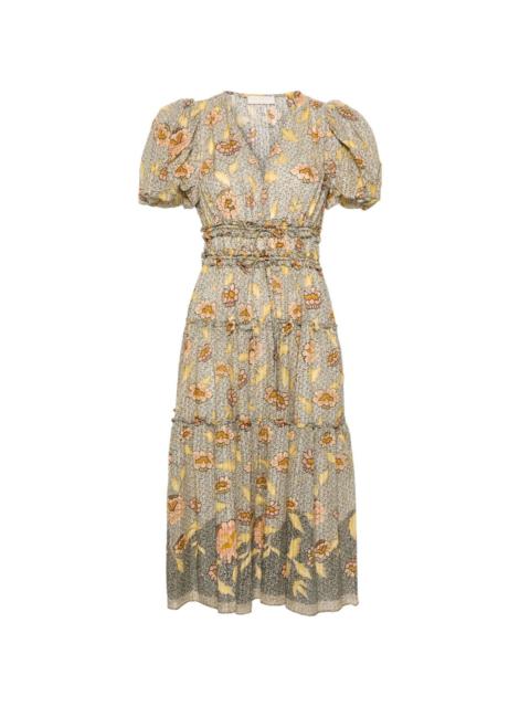 Eloisa floral-print midi dress