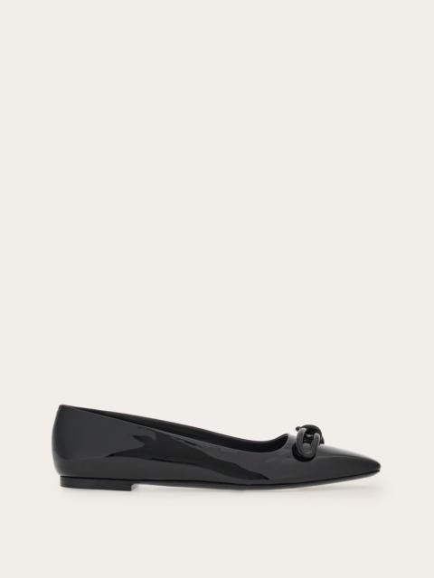 FERRAGAMO Ballet flat with asymmetric bow