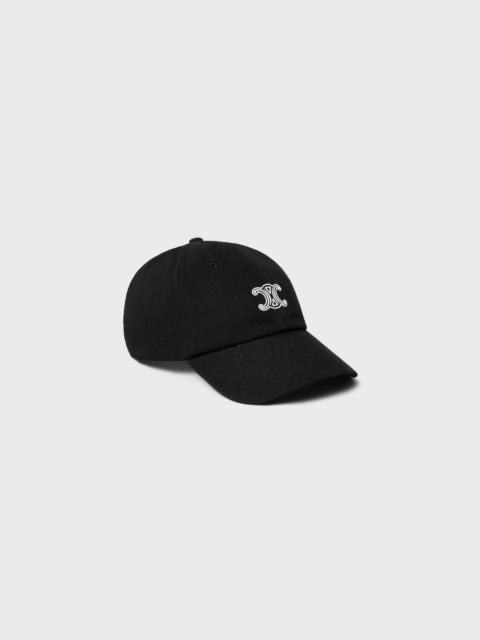 CELINE triomphe richelieu cap IN light cotton twill