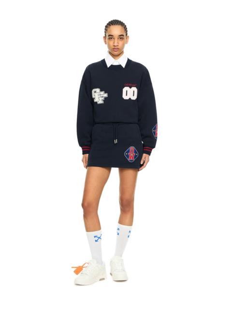 Off-White Royal Patch Crop Crew