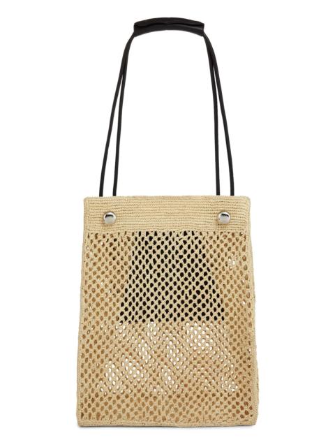 Loewe Men's x Paula's Ibiza Pebble Hobo Honeycomb Raffia & Leather Tote Bag - Natural