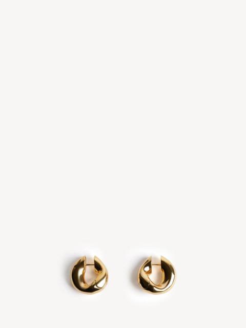 BALENCIAGA Women's Eisa Xs Earrings in Shiny Gold