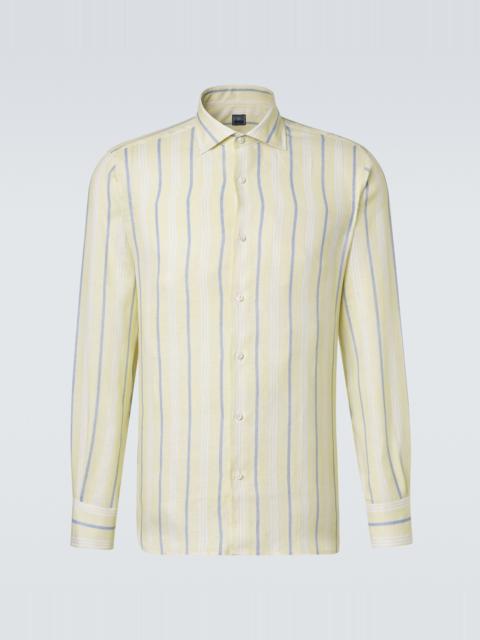 FEDELI Striped linen shirt