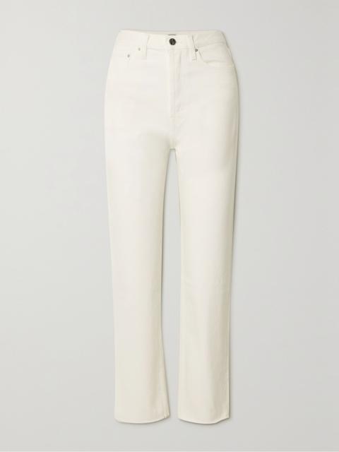 Totême + NET SUSTAIN Classic Cut high-rise straight-leg organic jeans Off-white