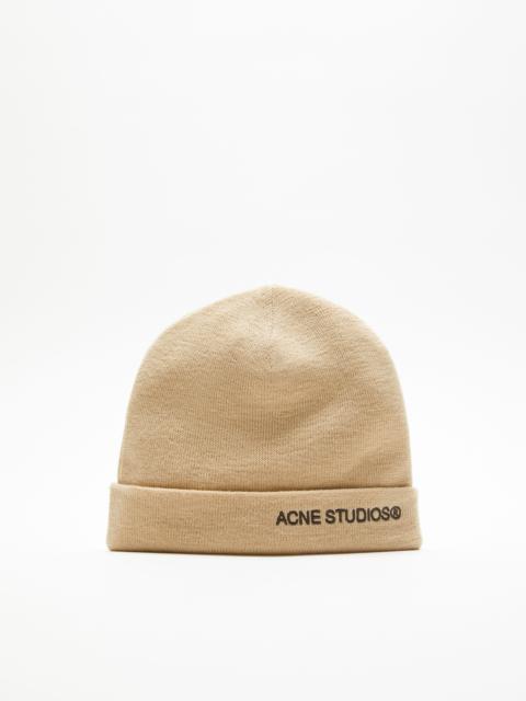 Logo beanie - Shell beige