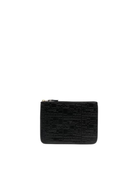 Comme Des Garçons embossed-logo pouch