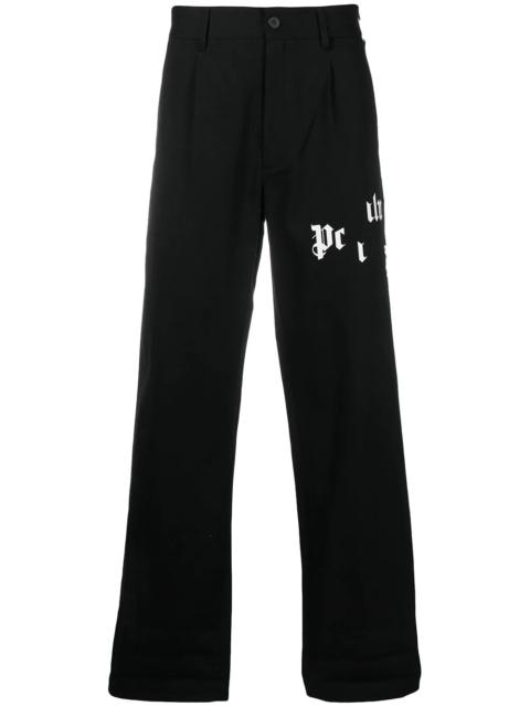 Palm Angels broken logo chinos