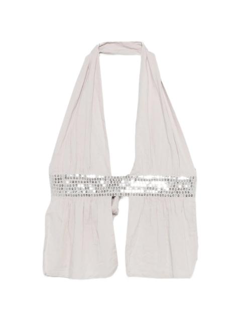 gimaguas Gimaguas Infinito Sequin Halterneck Top