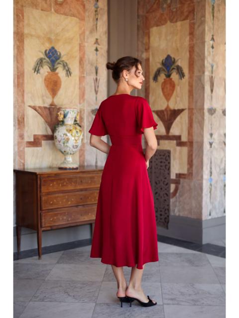 Gaâla Coralie Silk Dress Closed back