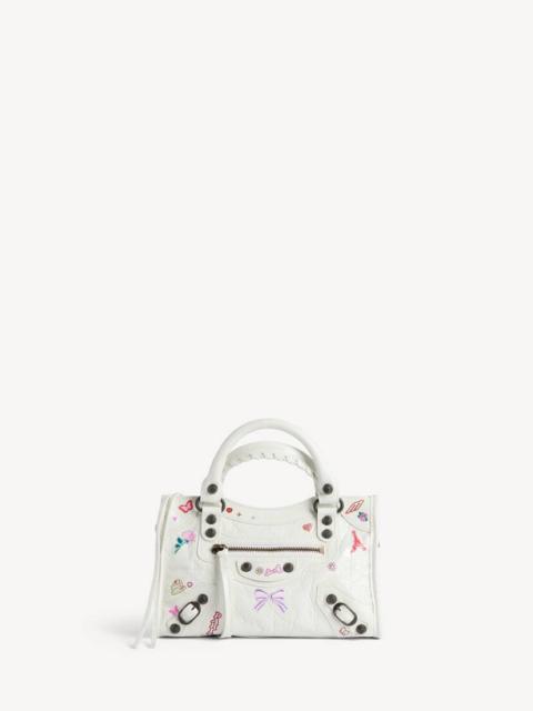 BALENCIAGA Women's Le City Bag Mini in White/multicolor