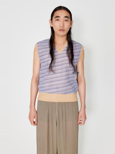 Our Legacy Knitted Vest Cartoon Static Stripe