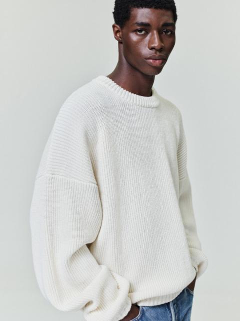 Fear of God Double Knit Linen Wool Cotton Crewneck Sweater