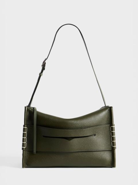 JW Anderson MESSENGER LOAFER BAG IN KHAKI LEATHER
