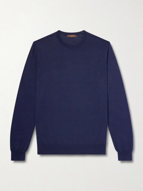 SLOWEAR Cotton and Silk-Blend Sweater