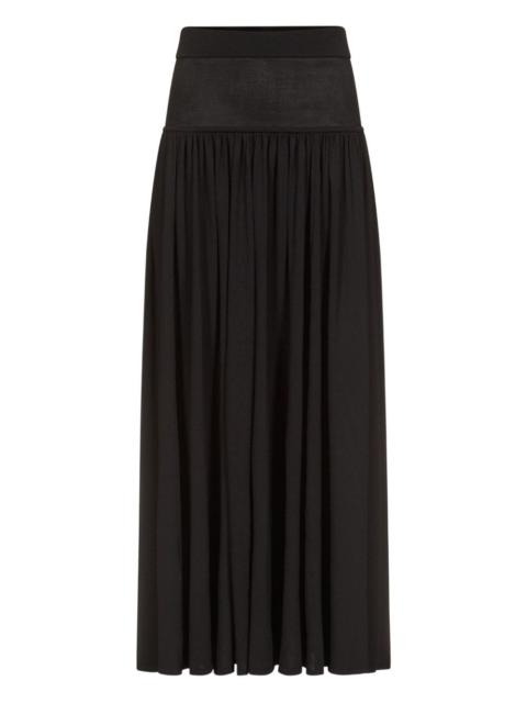 Loulou de Saison Romy gathered maxi skirt