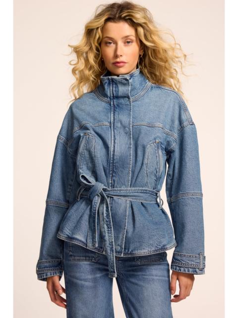 RAMY BROOK Robin Denim Funnel Neck Jacket