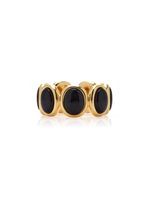 LIÉ STUDIO Exclusive Leonora Gold Vermeil Onyx Ring