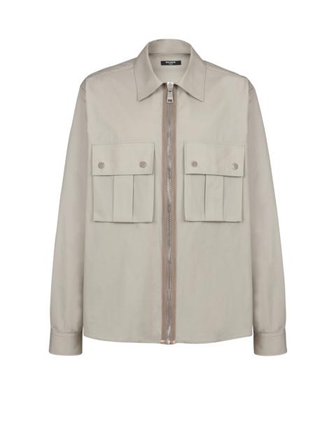 Balmain Desert print cotton shirt