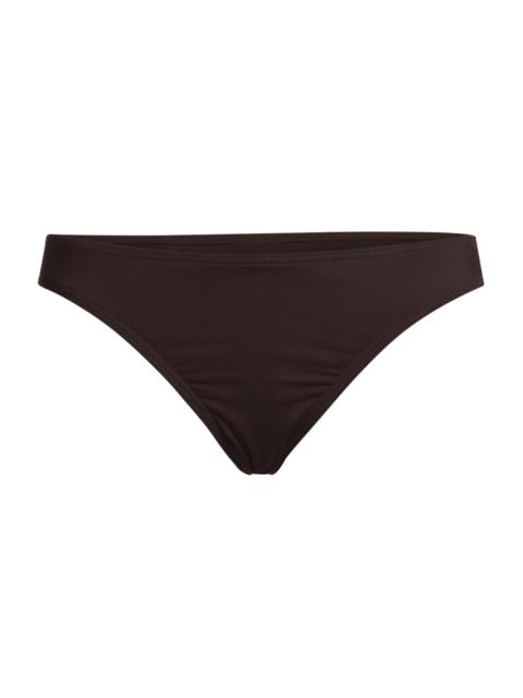 NILI LOTAN Women's Stretch Low-Rise Bikini Bottom - Espresso
