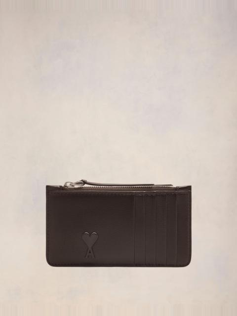 AMI Paris AMI DE COEUR ZIPPED CARD HOLDER