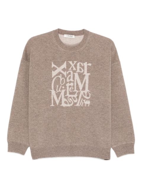 'S Max Mara logo-knit sweater