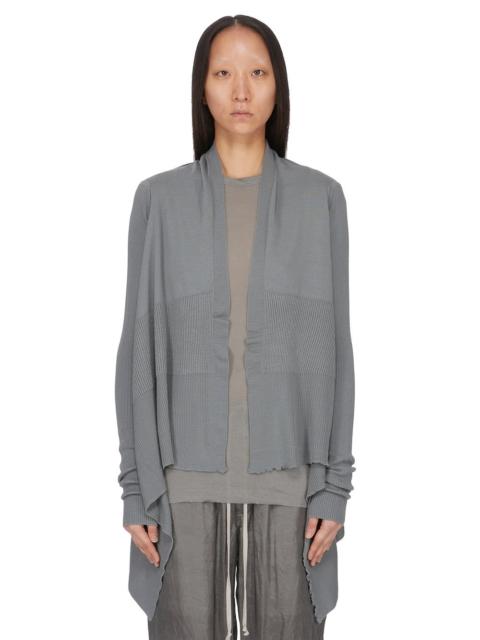 Rick Owens ribbed-knit asymmetric cardigan