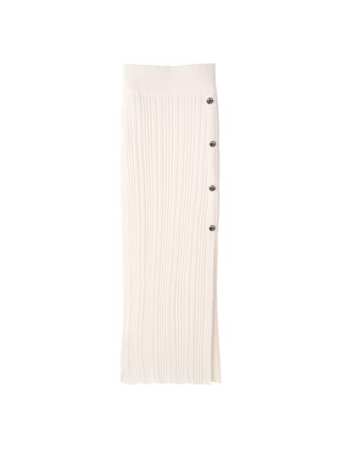 Longchamp Skirt Ivory - Knit