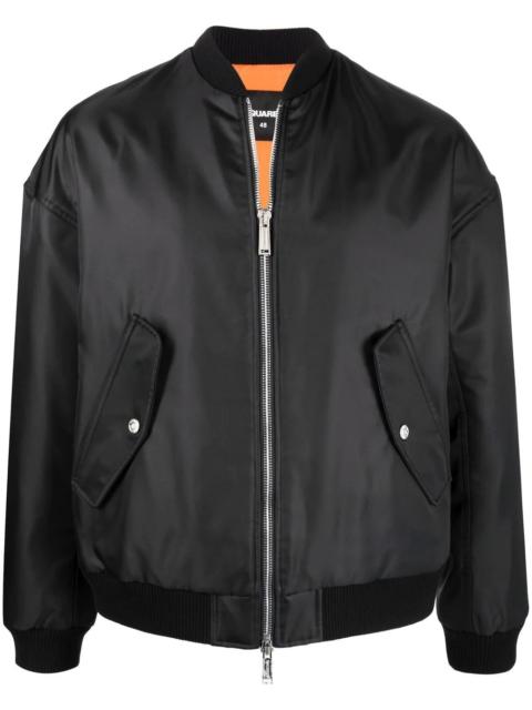 DSQUARED2 slogan-print bomber jacket