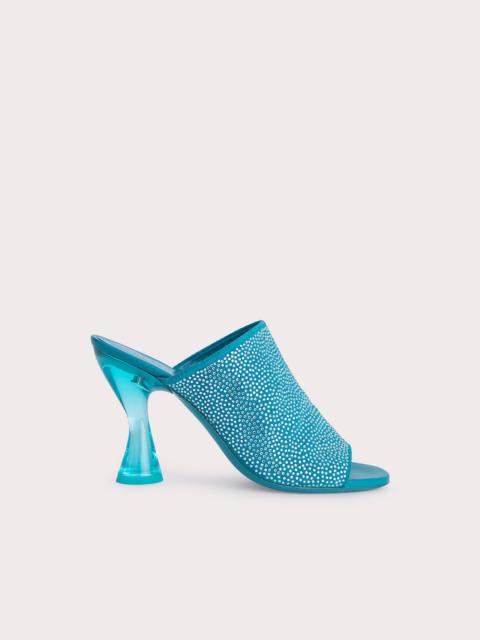 BY FAR Luz Azur Suede and Crystals