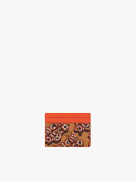 MCM Aren Card Case in Disco Visetos